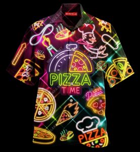 Its Pizza Time Colorful Nice Design Hawaiian Shirt For Men Women- For men and women - Fanshubus