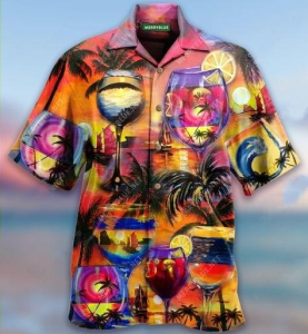 It's Time For Wine Hawaiian Shirt - For Men & Women - Adult