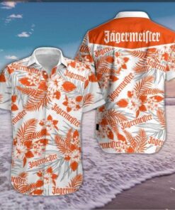 Jagermeitee Flower Hawaiian Shirt .