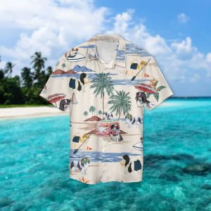Japanese Chin Summer Beach Hawaiian Shirt - For Men and Women - Fanshubus