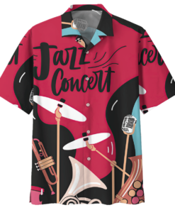 Jazz Concert Instrument Hawaiian Shirt- For men and women - Fanshubus