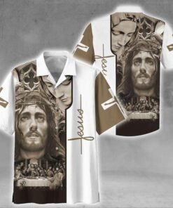 Jesus Bless America Hawaiian Shirt- For men and women - Fanshubus