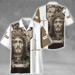 Jesus Bless America Hawaiian Shirt- For men and women - Fanshubus