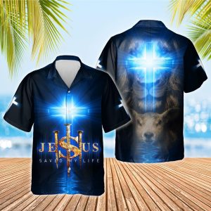 Jesus Saved My Life Hawaiian Shirt- For men and women - Fanshubus