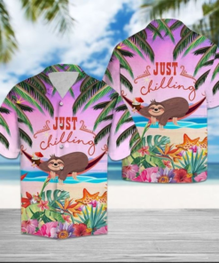 Just Chilling Hawaiian Shirt For Men Women- For men and women - Fanshubus