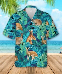 KANGAROO LOVERS HAWAIIAN SHIRT  -  Unique Beach Shirt - For Men and Women Fanshubus