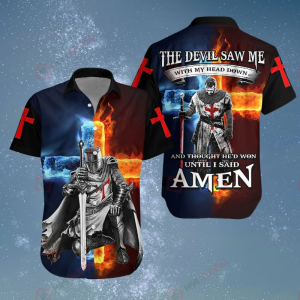 Knight Templar Hawaiian Shirt | For Men &amp; Women | Adult | Hw1683- For men and women