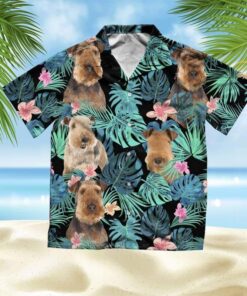 Lakeland Terrier - Summer Leaves - Hawaiian Shirt- For men and women - Fanshubus