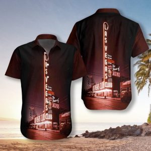 Las Vegas At Night Hawaiian Shirt For Men Women- For men and women - Fanshubus