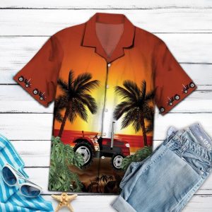 Legend Tractor Brown Best Design Hawaiian Shirt For Men Women - For men and women - Fanshubus