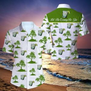 Let The Evening Be-Gin Hawaiian Shirt- For men and women - Fanshubus