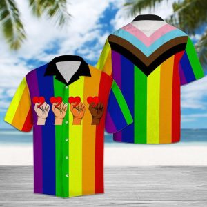 Lgbt Colorful Nice Design Hawaiian Shirt For Men Women- For men and women - Fanshubus