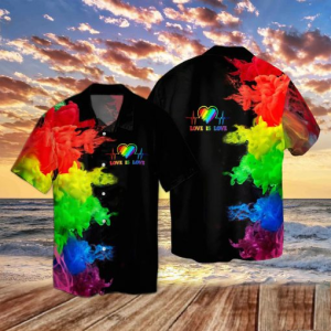 Lgbt Love Is Love Hawaiian Shirt For Men Women- For men and women - Fanshubus