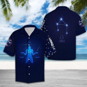 Libra Horoscope Zodiac Hawaiian Shirt Birthday Gifts .