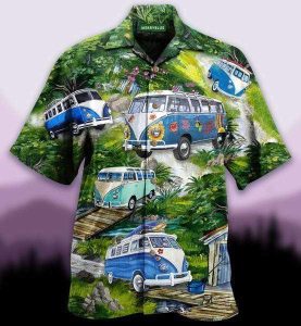 Life Is Best When You Are Camping Green Hawaiian Shirt | For Men &amp; Women | Adult |- For men and women - Fanshubus