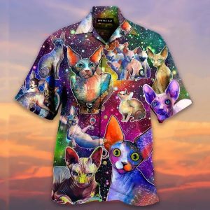 Life Is Better With A Sphynx Cat Unisex Hawaiian Shirts- For men and women - Fanshubus