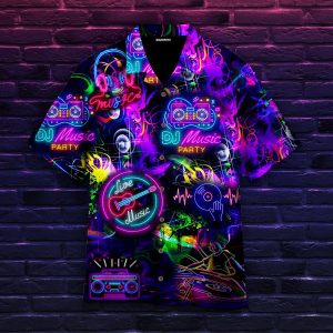 Life Is Better With Dj Neon Music Party Hawaiian Shirt For Men Women- For men and women - Fanshubus