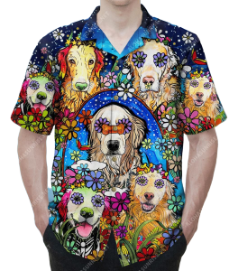 Life Is Golden Colorful Unique Design Hawaiian Shirt For Men Women- For men and women - Fanshubus