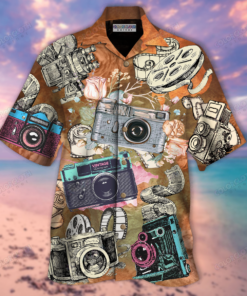 Look At Old Cameras Hawaiian Shirt For Men Women- For men and women - Fanshubus