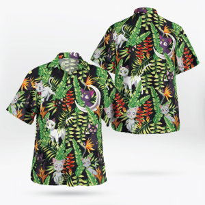 Luna And Artemis Sailor Moon Hawaiian Shirt- For men and women - Fanshubus