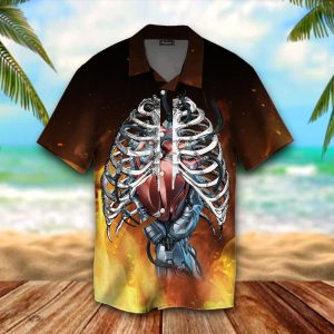 Machine Bone Hawaiian Shirt  -  Unisex  -  Adult
