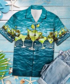 Margarita Blue Ocean Hawaiian Shirt- For men and women - Fanshubus