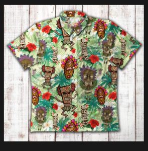 Mascaras Tiki Aloha Hawaiian Shirts- For men and women - Fanshubus