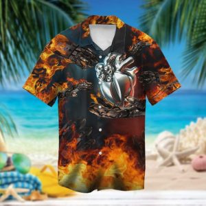 Mechanic Heart Hawaiian Shirt  -  Unisex  -  Adult