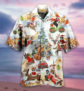 Meowy Christmas Hawaiian Shirt For Men Women- For men and women - Fanshubus