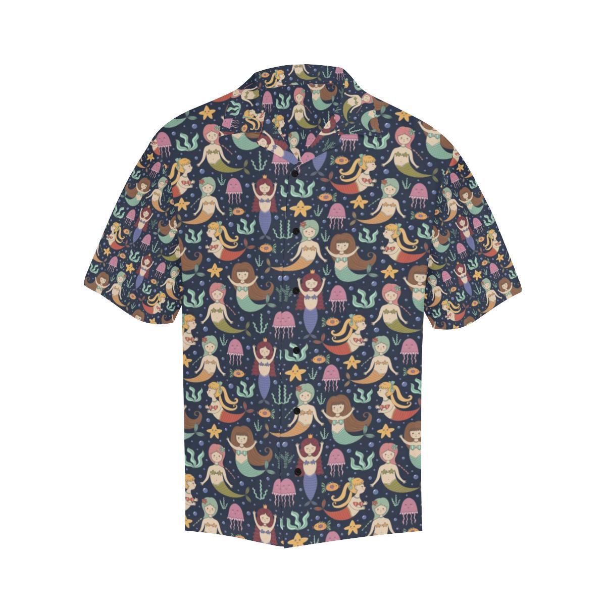 mermaid_cartoon_pattern_print_design_hawaiian_shirt_3301.jpg