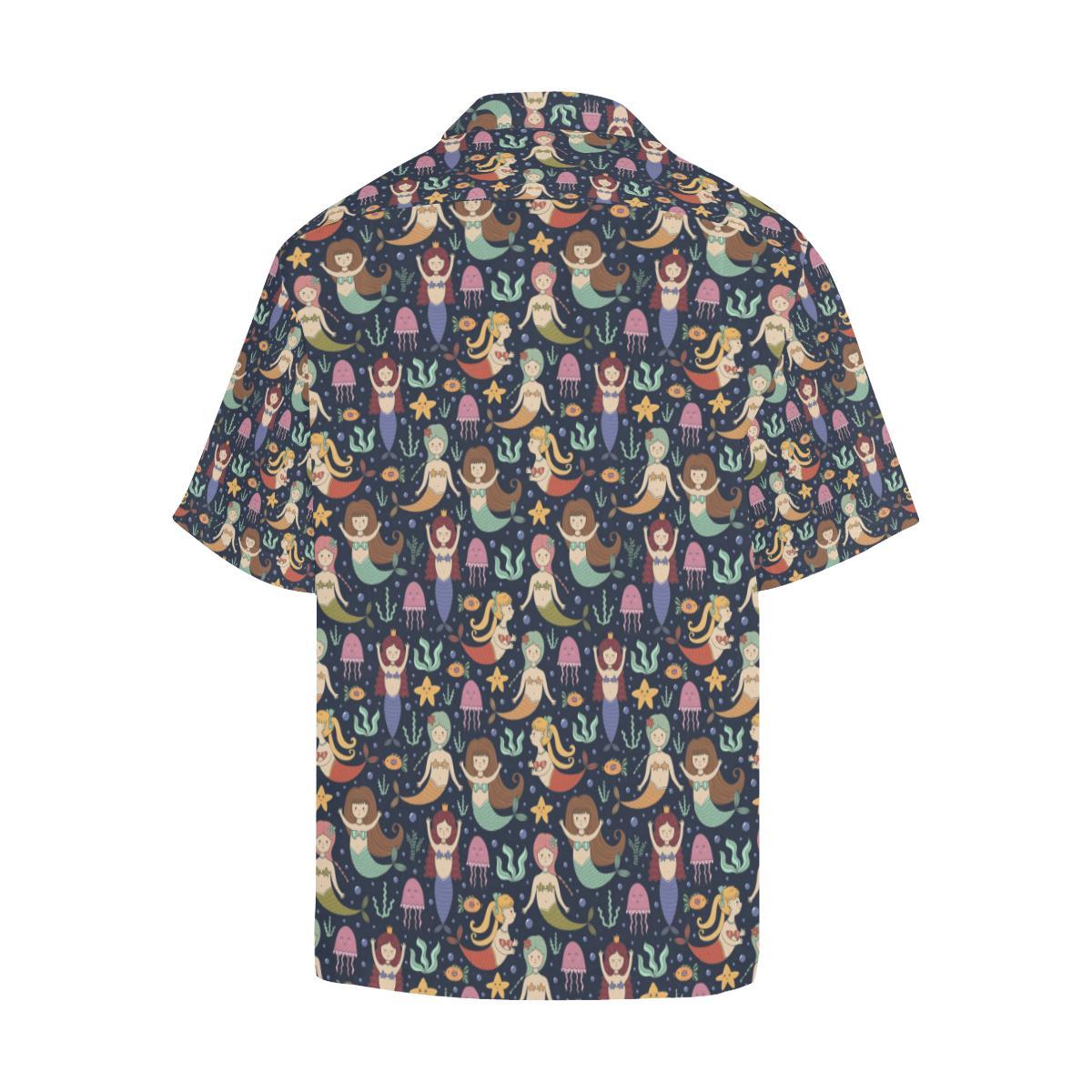 mermaid_cartoon_pattern_print_design_hawaiian_shirt_5382.jpg