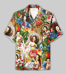 Mexican Girl Vintage &amp; Retro Unisex Hawaiian Shirts- For men and women - Fanshubus