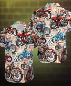 Motorcycles Vintage Hawaiian Shirt For Men Women- For men and women - Fanshubus