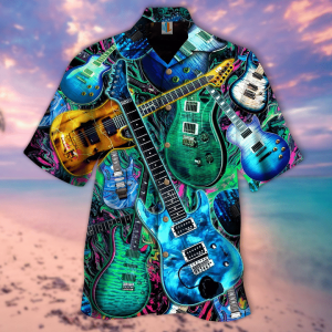 Music Is What Feelings Sound Like Guitar Hawaiian Shirt | For Men &amp; Women | Adult | Hw3063- For men and women