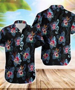 Music Love Tropical Hawaiian Shirt- For men and women - Fanshubus