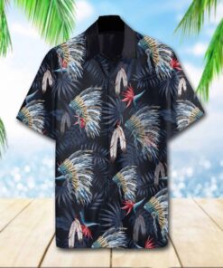 Native Tropical Hawaiian Shirt 3D .