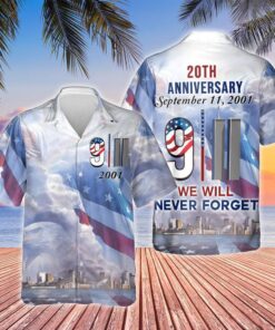 Never Forget 9/11 Hawaiian Shirt- For men and women - Fanshubus