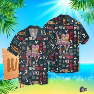 New York 3D Hawaiian Shirt .