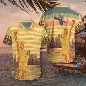 New York City Classic Vintage Hawaiian Shirt | For Men &amp; Women | Adult |- For men and women - Fanshubus