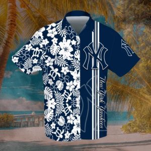 New York Yankess All Over Print Hawaiian Shirt- For men and women - Fanshubus