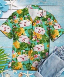 Nurse Pineapple Tropical Hawaiian Shirt For Men Women- For men and women - Fanshubus