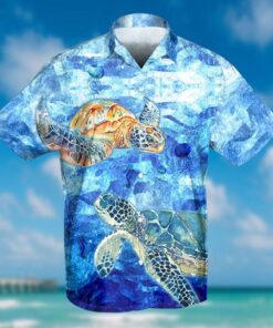 Ocean Turtle Hawaiian Shirt - For men and women - Fanshubus