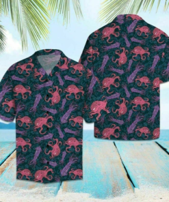 Octopus Multicolor Hawaiian Shirt- For men and women - Fanshubus