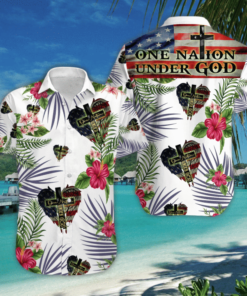 One Nation Under God Hawaiian Shirt - For Men & Women - Adult