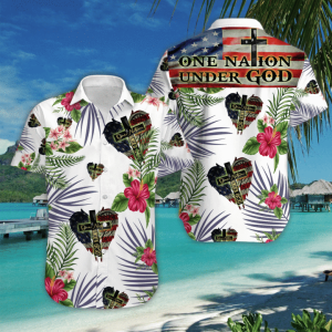 One Nation Under God Hawaiian Shirt - For Men & Women - Adult