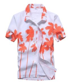 Palm Tree White Amazing Design Unisex Hawaiian Shirt- For men and women - Fanshubus