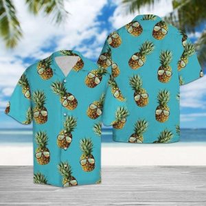 Paradise Pineapple Hawaiian Shirt - For Men and Women - Fanshubus