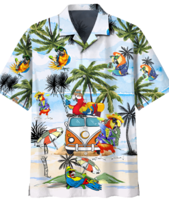 Parrot Beach Pattern- Hawaiian Shirt K2 - For Men and Women - Fanshubus