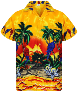 Parrot Flowers Hawaiian Shirt For Men Women- For men and women - Fanshubus