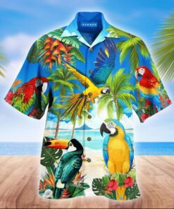 PARROT HAWAIIAN SHIRT 4 - For Men and Women - Fanshubus